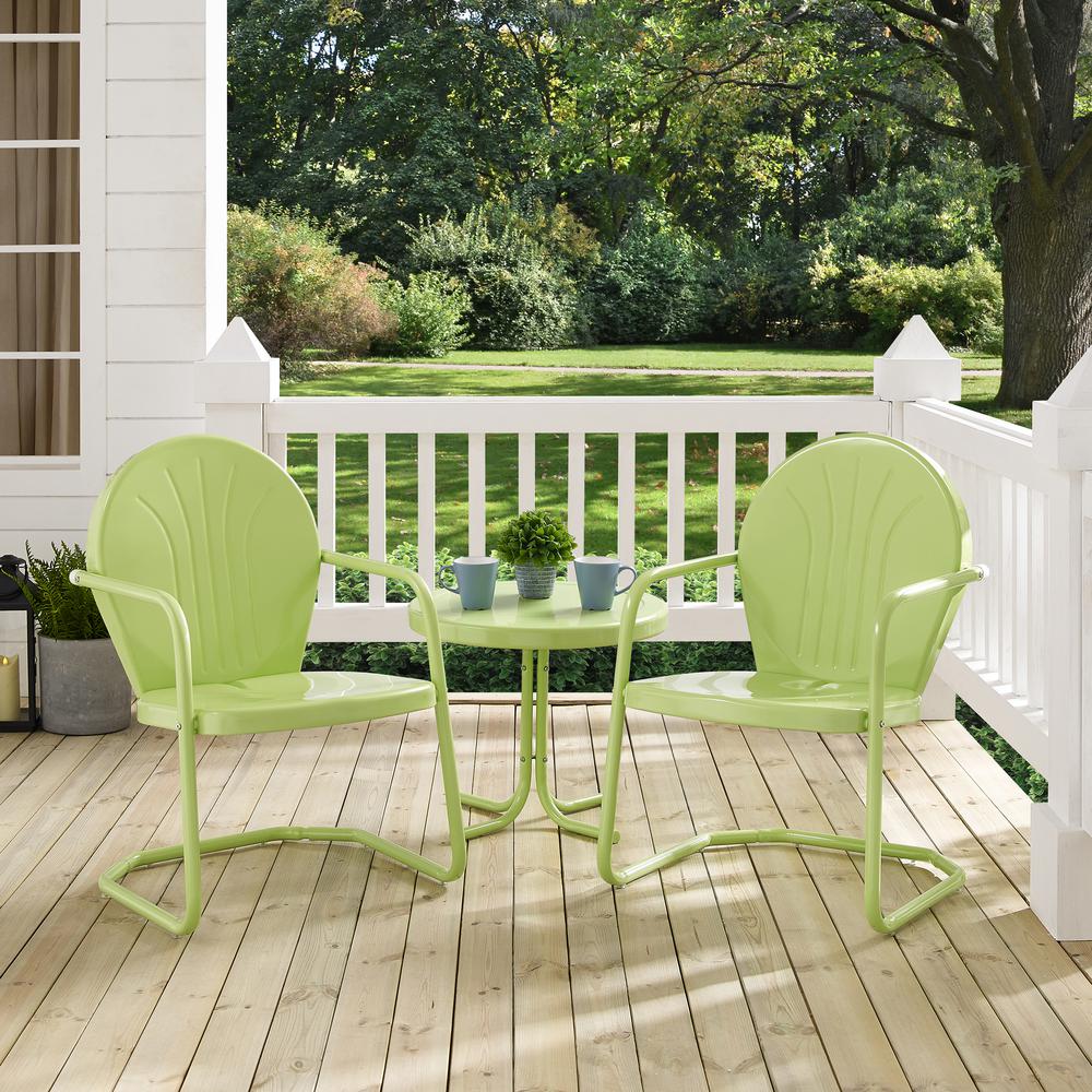 Griffith 3Pc Retro Outdoor Chair Set – Side Table & 2 Chairs