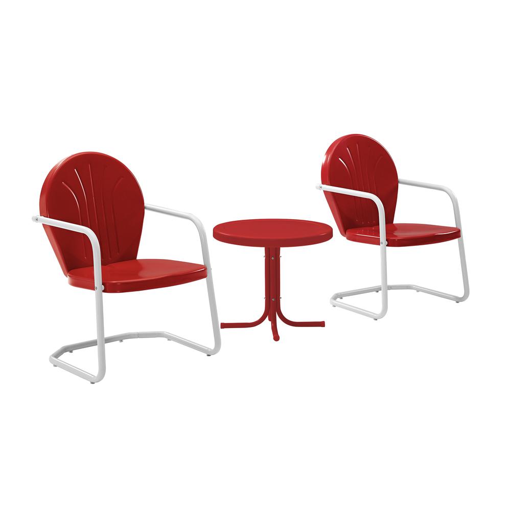Griffith 3Pc Retro Outdoor Chair Set – Side Table & 2 Chairs
