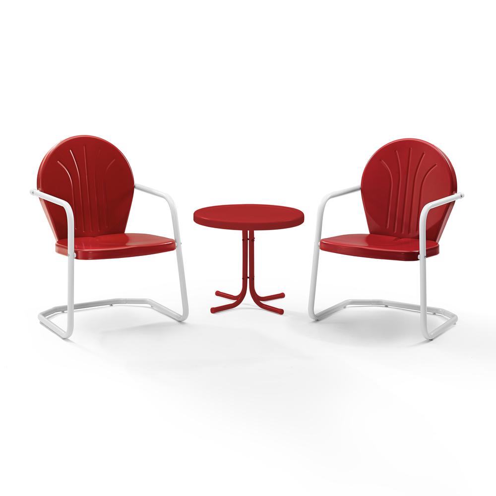 Griffith 3Pc Retro Outdoor Chair Set – Side Table & 2 Chairs