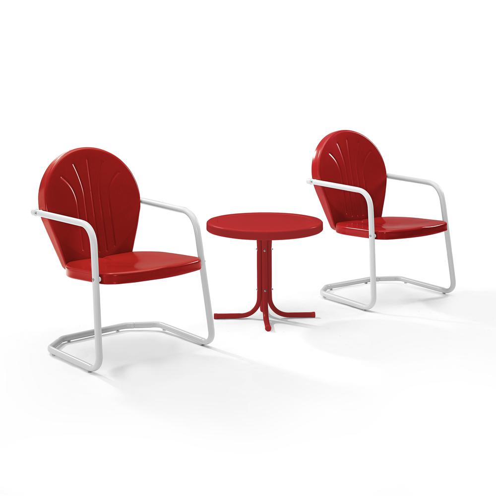Griffith 3Pc Retro Outdoor Chair Set – Side Table & 2 Chairs