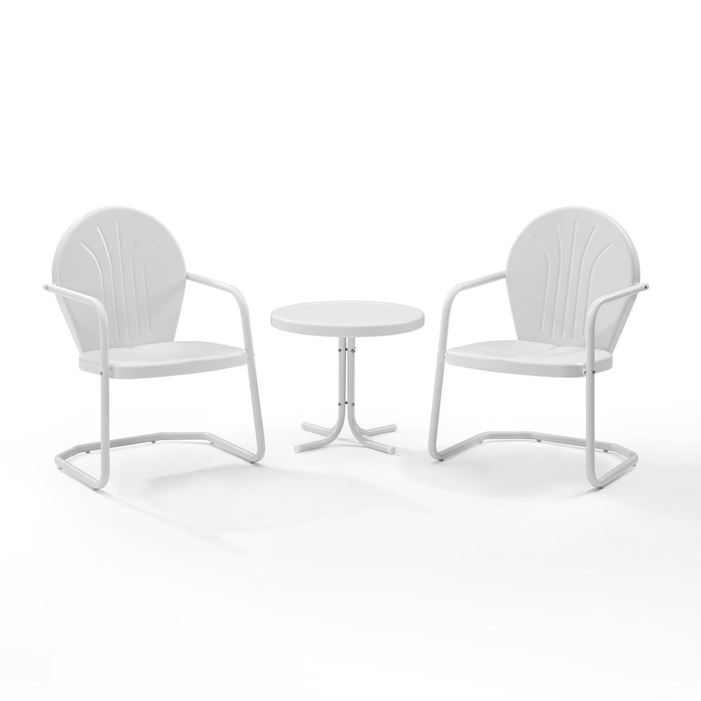 Griffith 3Pc Retro Outdoor Chair Set – Side Table & 2 Chairs