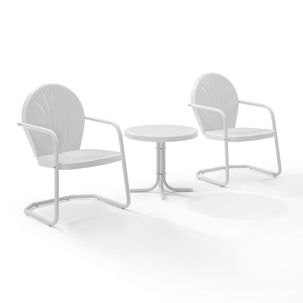 Griffith 3Pc Retro Outdoor Chair Set – Side Table & 2 Chairs