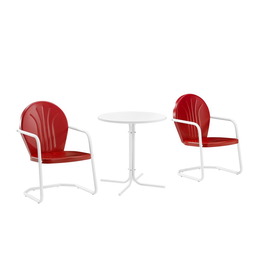 Griffith 3Pc Retro Outdoor Bistro Set – Bistro Table & 2 Chairs