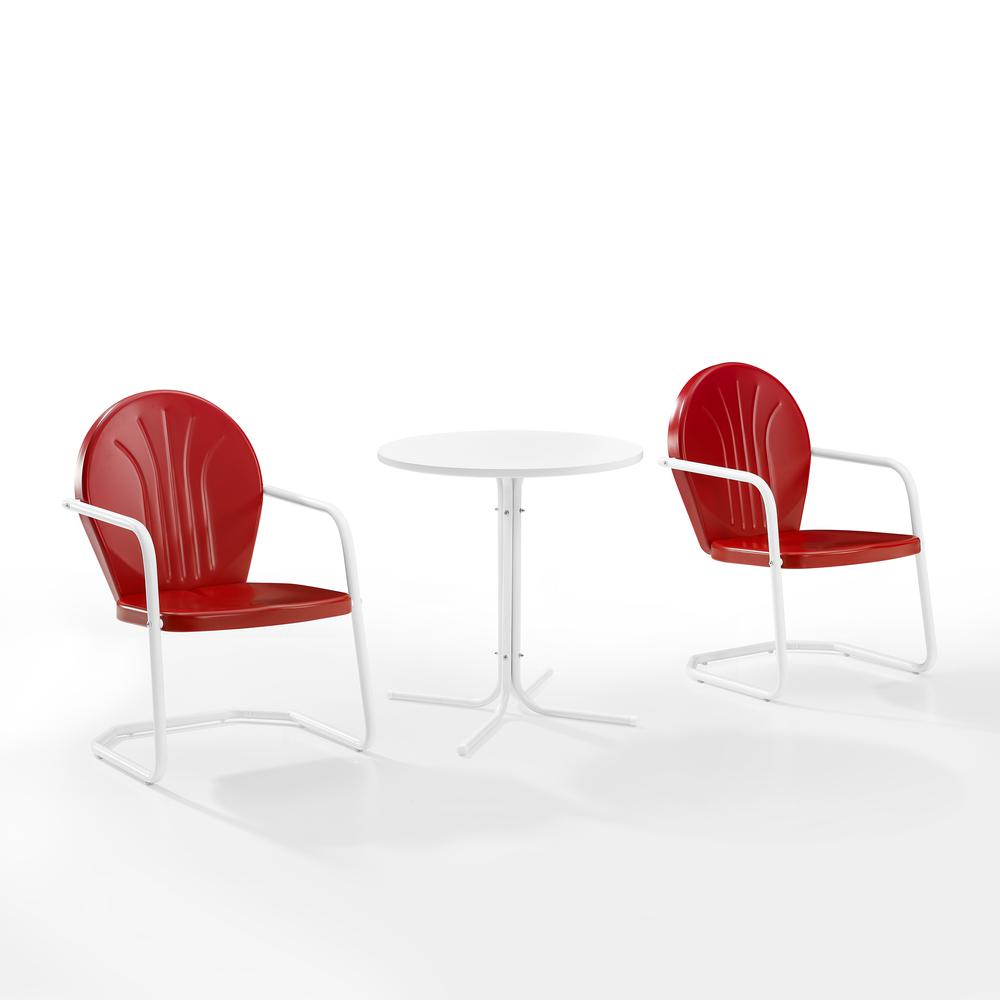 Griffith 3Pc Retro Outdoor Bistro Set – Bistro Table & 2 Chairs