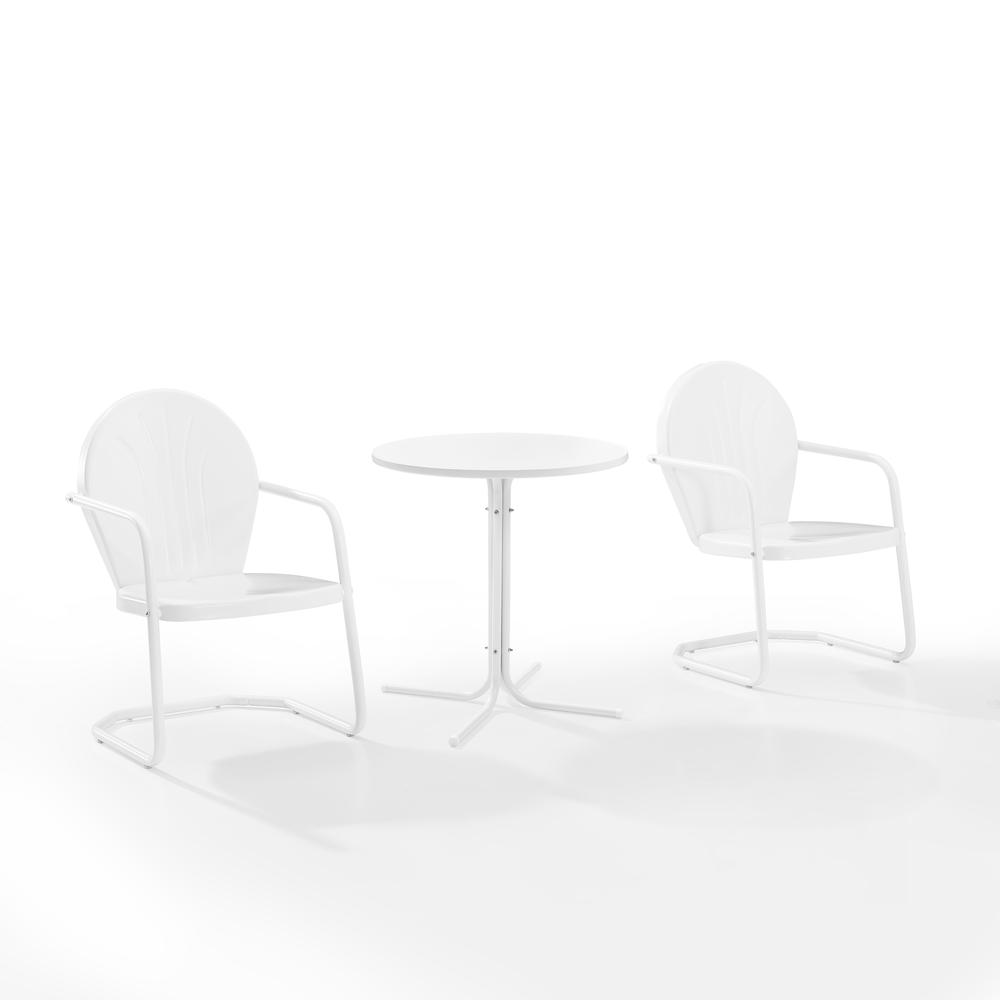 Griffith 3Pc Retro Outdoor Bistro Set – Bistro Table & 2 Chairs