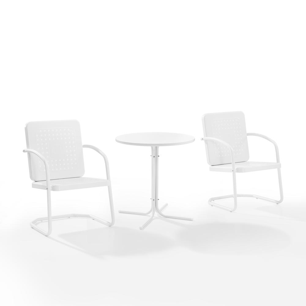 Bates 3Pc Retro Outdoor Bistro Set – Bistro Table & 2 Armchairs