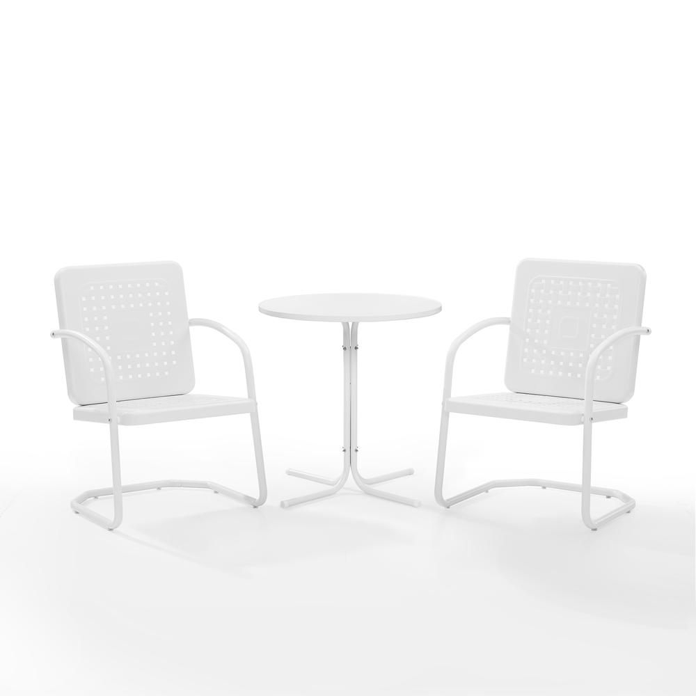 Bates 3Pc Retro Outdoor Bistro Set – Bistro Table & 2 Armchairs