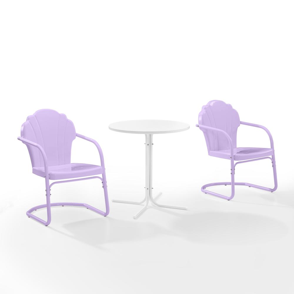 Tulip 3Pc Retro Outdoor Bistro Set – Bistro Table & 2 Chairs