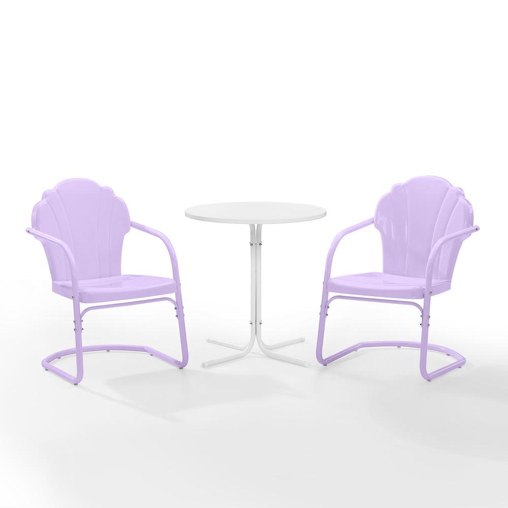 Tulip 3Pc Retro Outdoor Bistro Set – Bistro Table & 2 Chairs