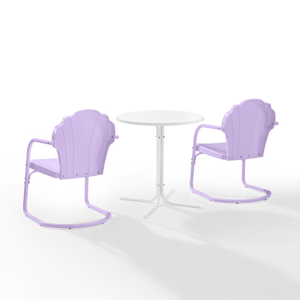 Tulip 3Pc Retro Outdoor Bistro Set – Bistro Table & 2 Chairs