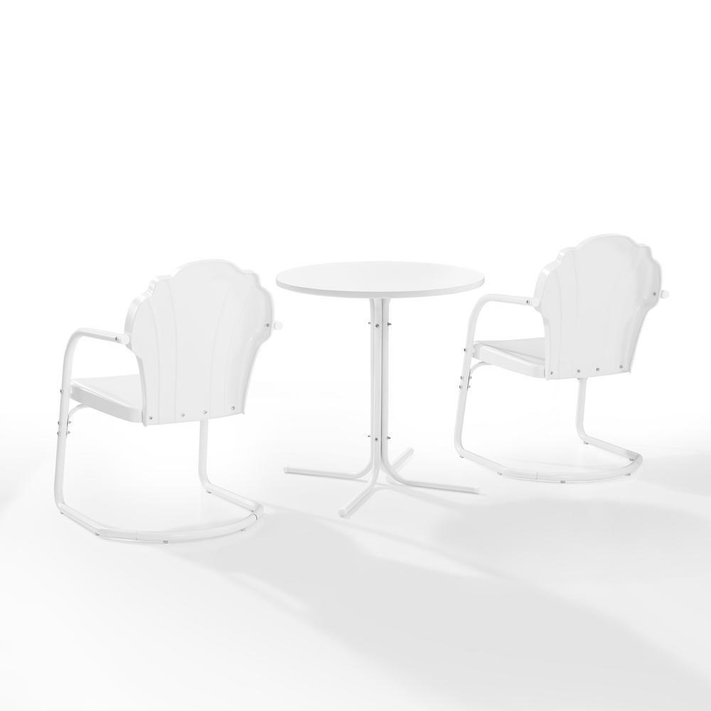 Tulip 3Pc Retro Outdoor Bistro Set – Bistro Table & 2 Chairs