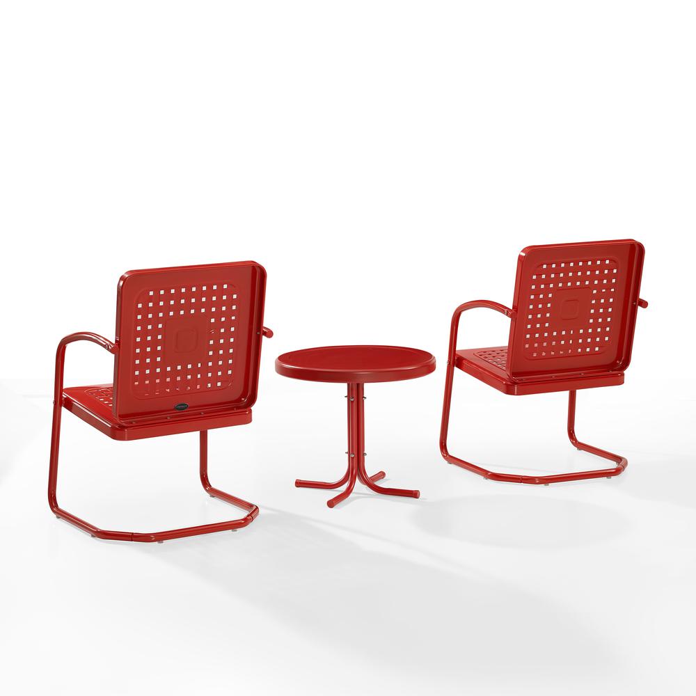 Bates 3Pc Retro Outdoor Chair Set – Side Table & 2 Armchairs