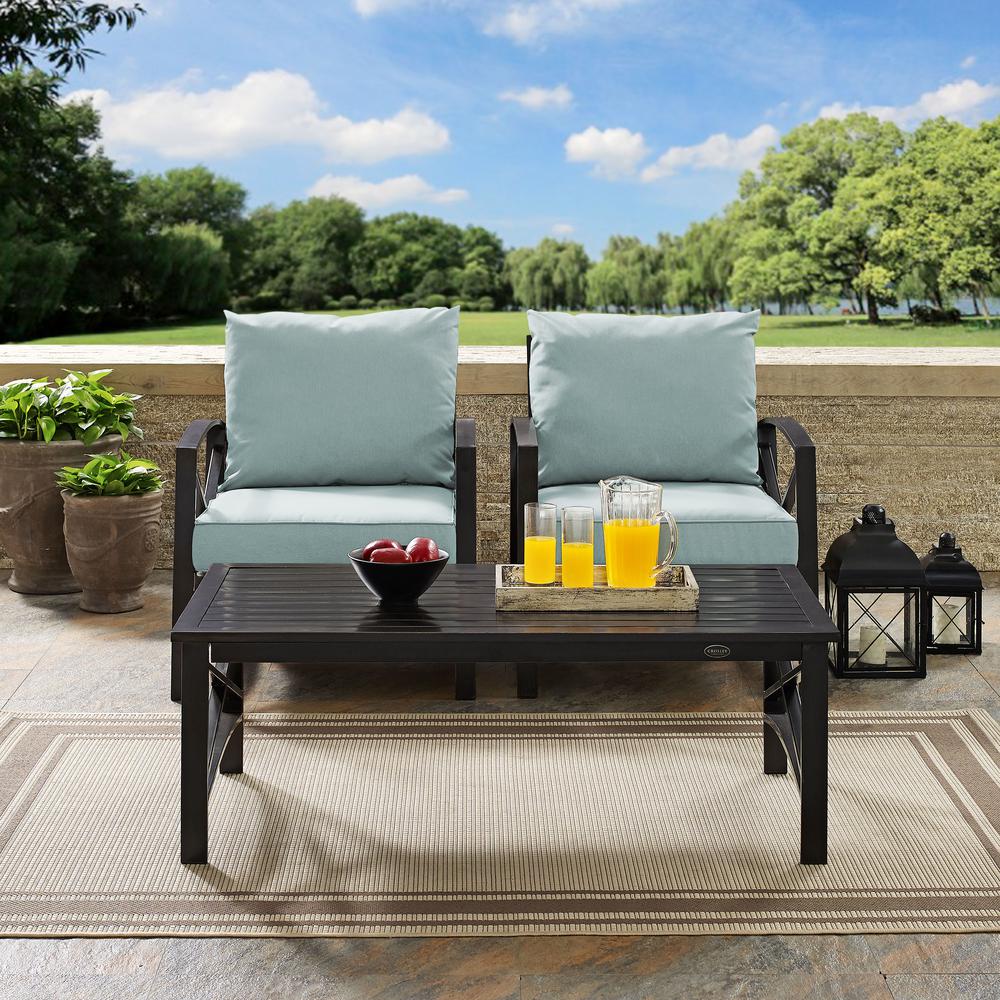 Kaplan 3Pc Outdoor Chair Set – Coffee Table & 2 Chairs