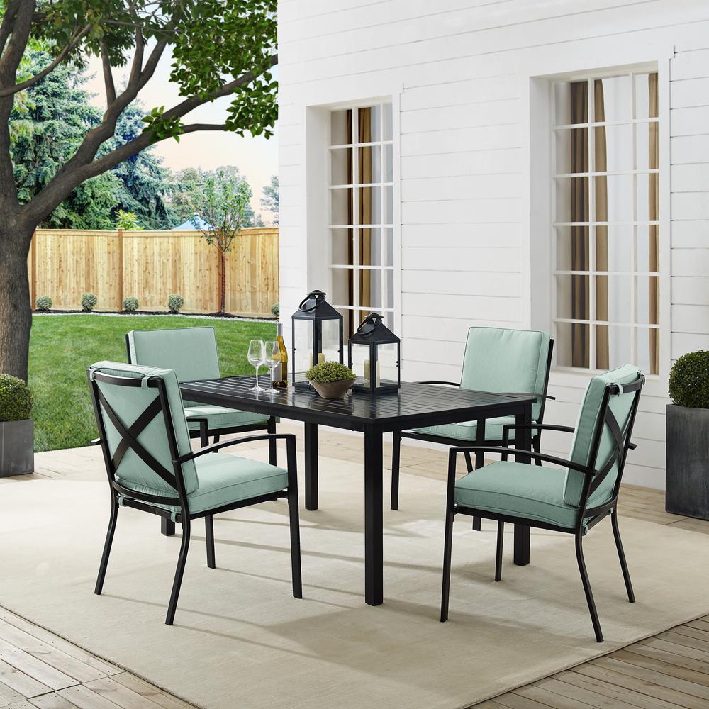 Kaplan 5Pc Outdoor Dining Set – Table & 4 Chairs