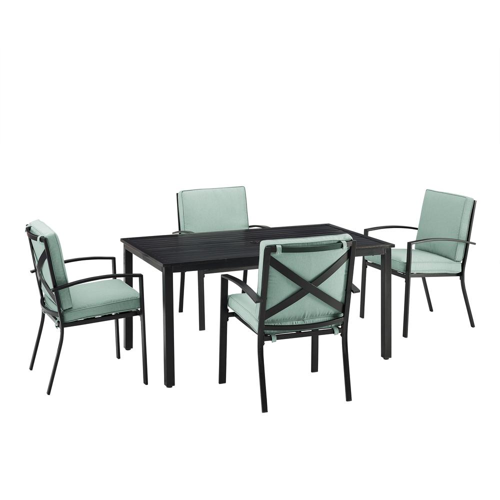 Kaplan 5Pc Outdoor Dining Set – Table & 4 Chairs
