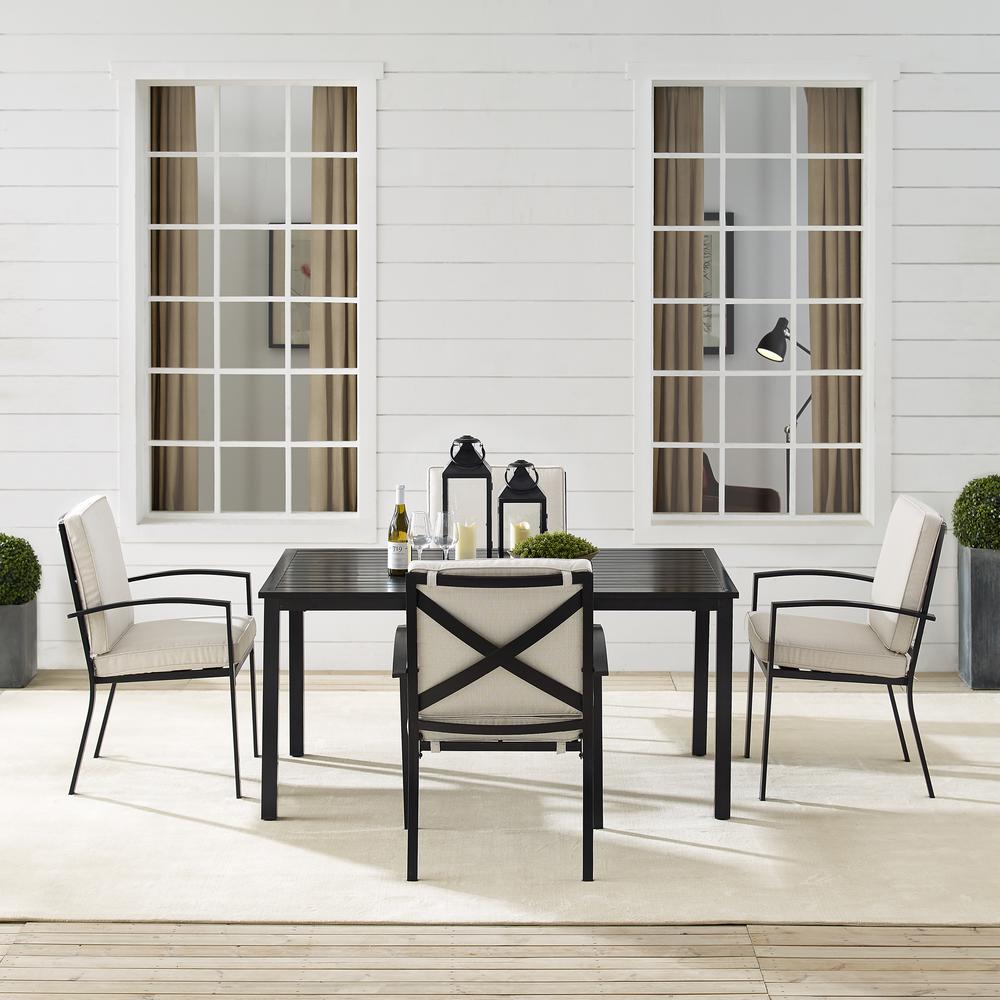 Kaplan 5Pc Outdoor Dining Set – Table & 4 Chairs