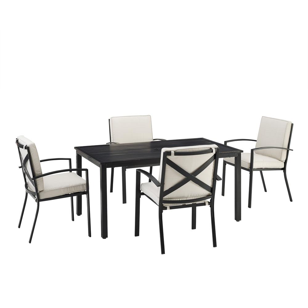 Kaplan 5Pc Outdoor Dining Set – Table & 4 Chairs