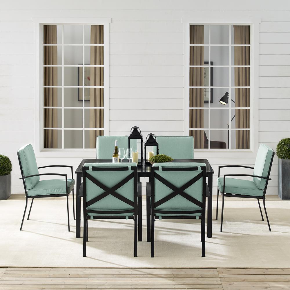 Kaplan 7Pc Outdoor Dining Set – Table & 6 Chairs