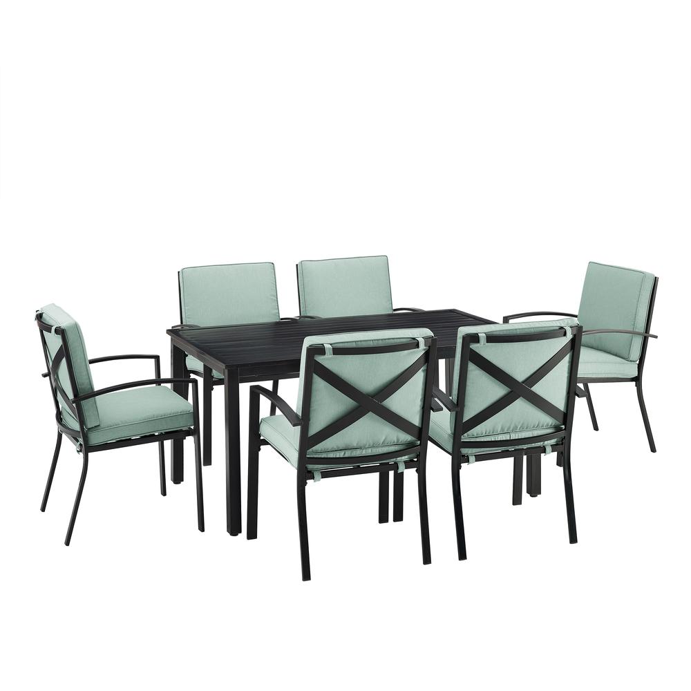 Kaplan 7Pc Outdoor Dining Set – Table & 6 Chairs