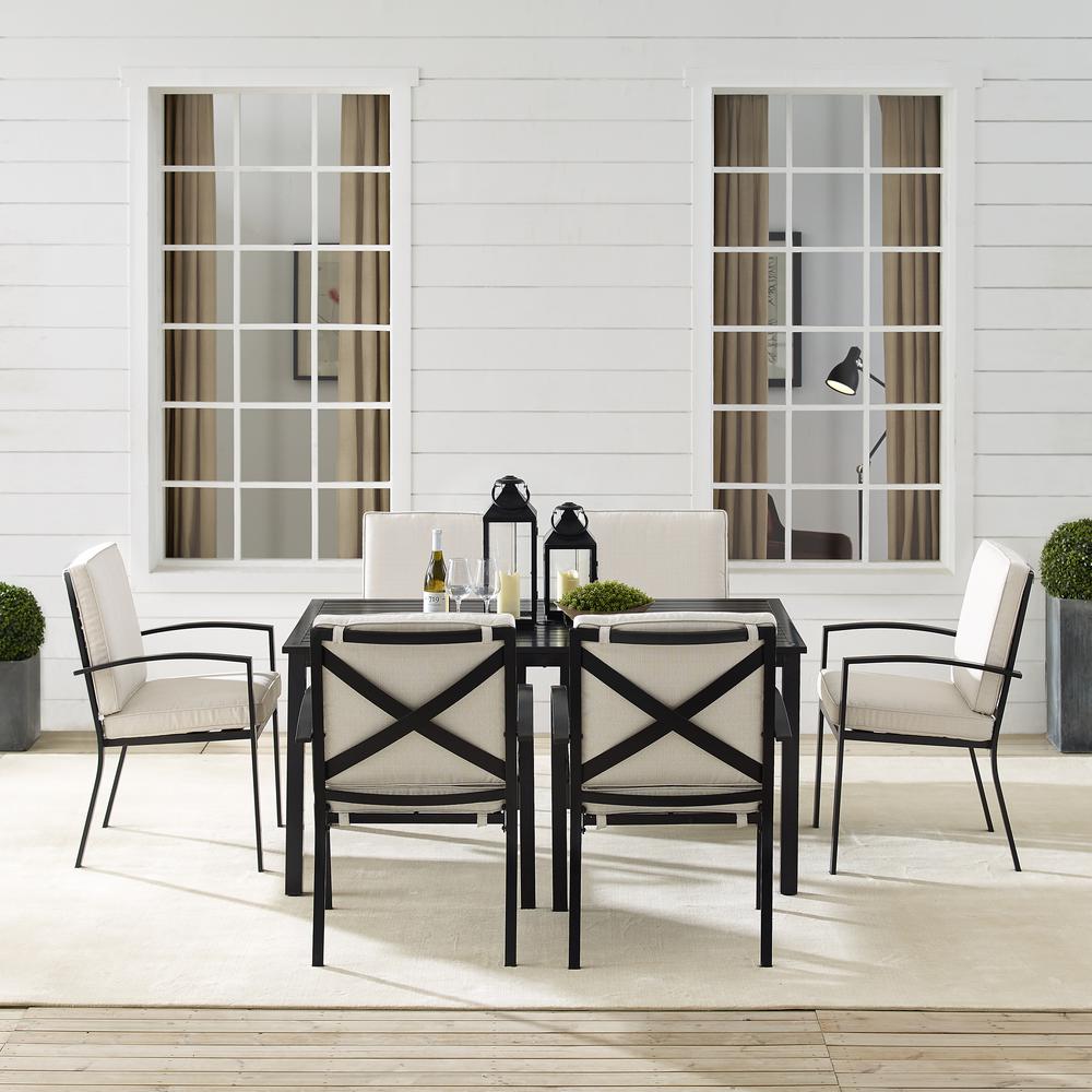 Kaplan 7Pc Outdoor Dining Set – Table & 6 Chairs