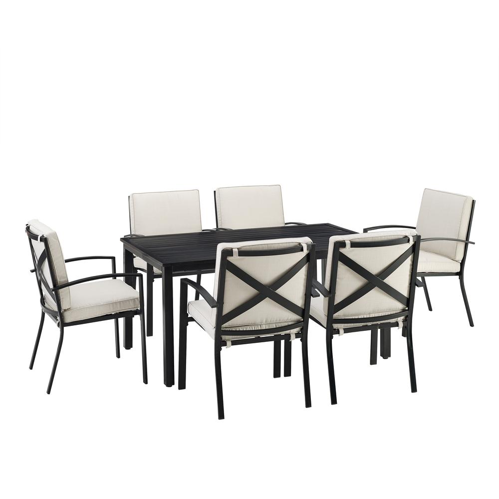 Kaplan 7Pc Outdoor Dining Set – Table & 6 Chairs