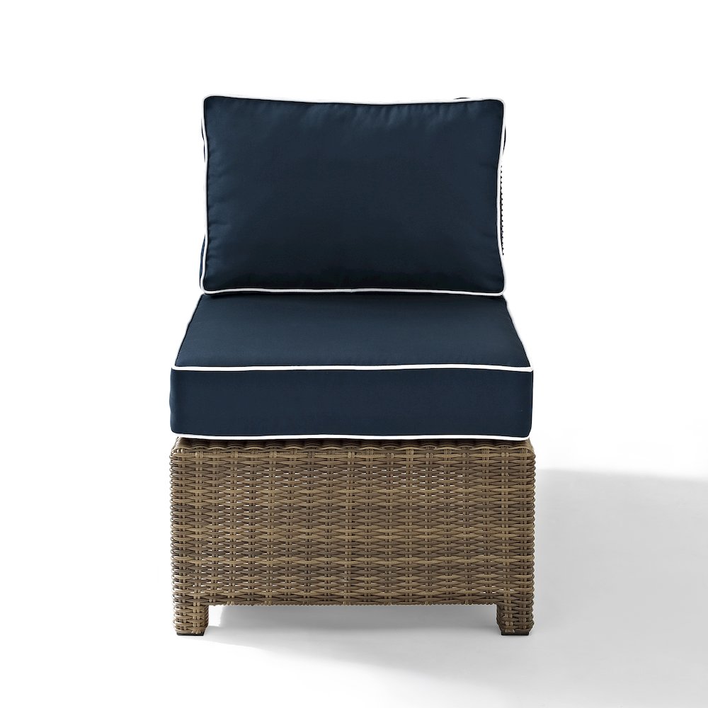 Bradenton Wicker Armless Outdoor Sectional Chair