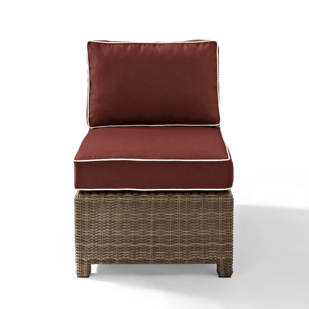 Bradenton Wicker Armless Outdoor Sectional Chair