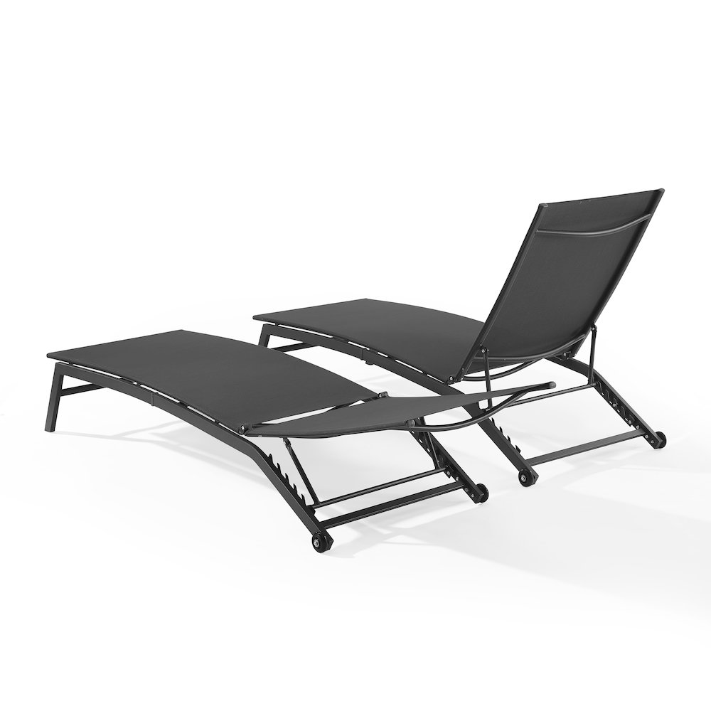 Weaver 2-Piece Outdoor Chaise Lounge Set – 2 Lounge Chairs