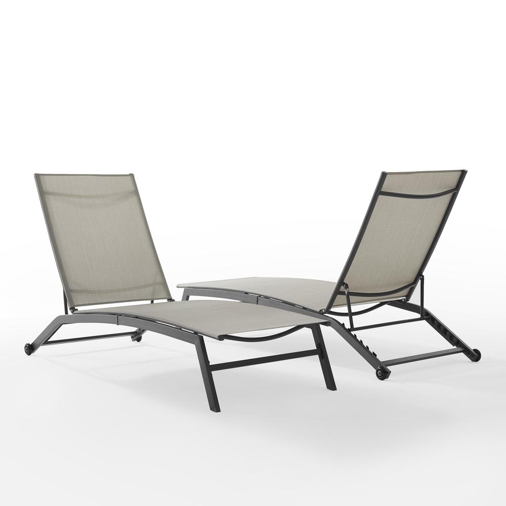 Weaver 2-Piece Outdoor Chaise Lounge Set – 2 Lounge Chairs