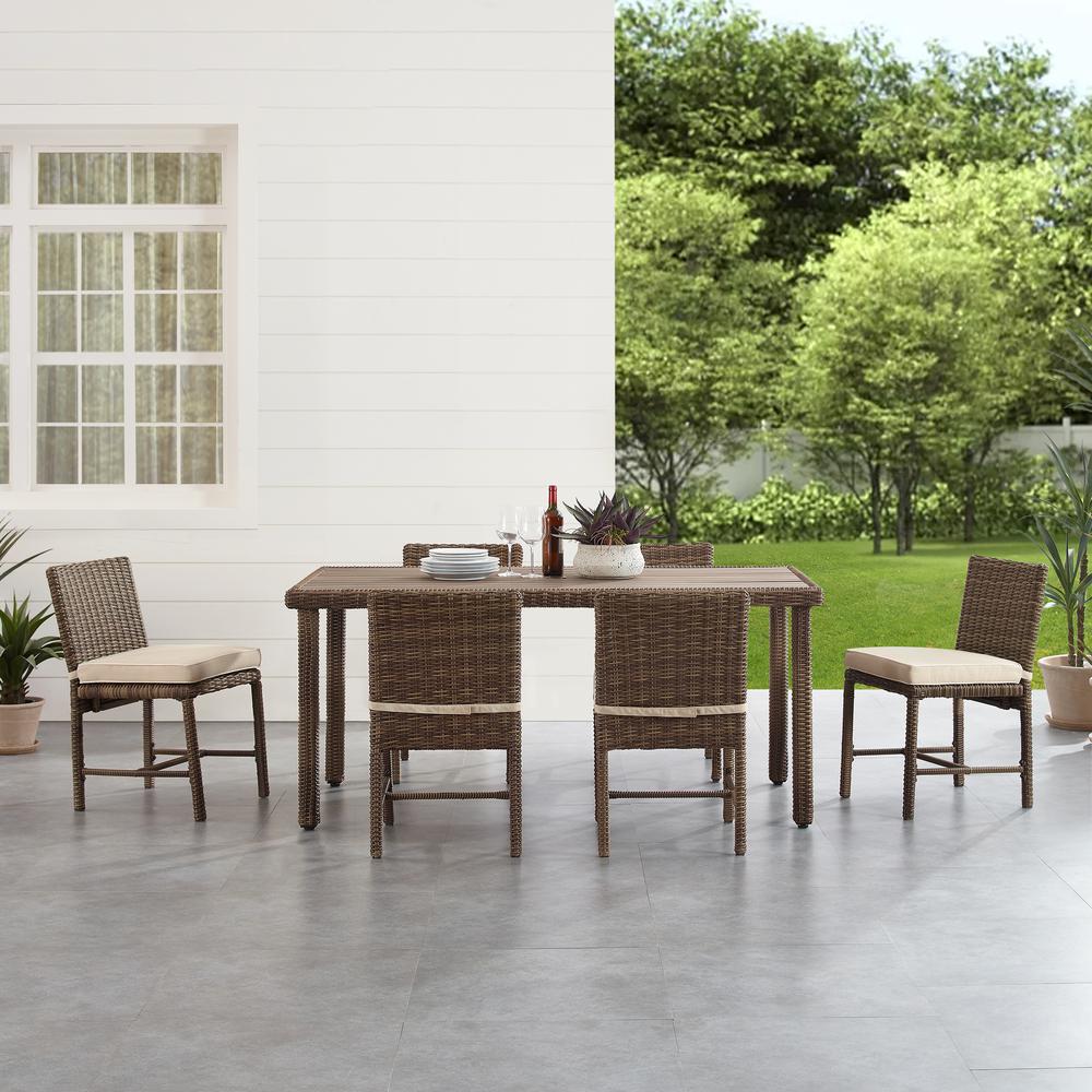 Bradenton 7Pc Wicker Outdoor Dining Set – Dining Table & 6 Dining Chairs
