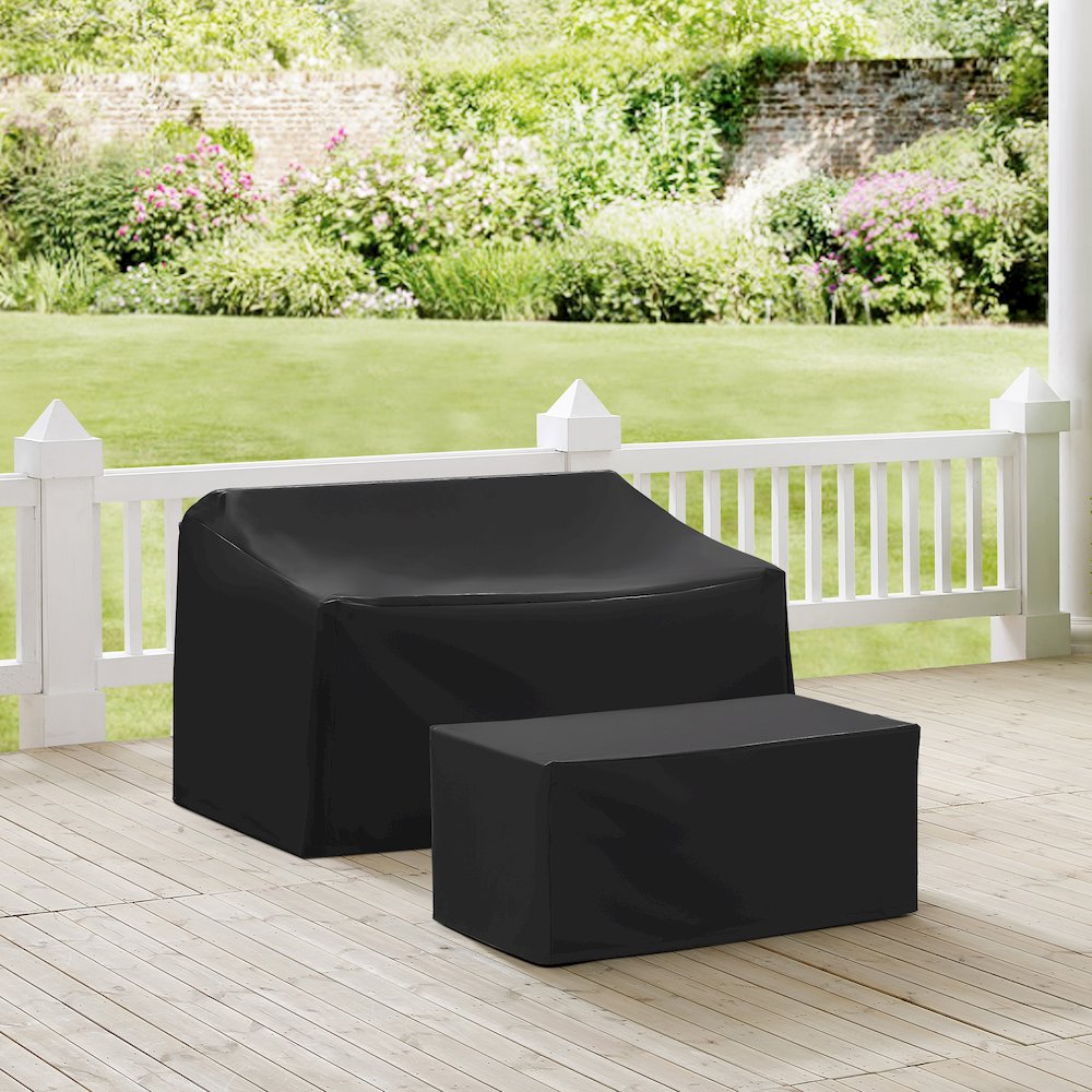 2Pc Outdoor Furniture Cover Set – Loveseat & Coffee Table