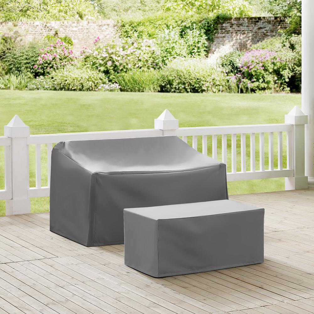 2Pc Outdoor Furniture Cover Set – Loveseat & Coffee Table
