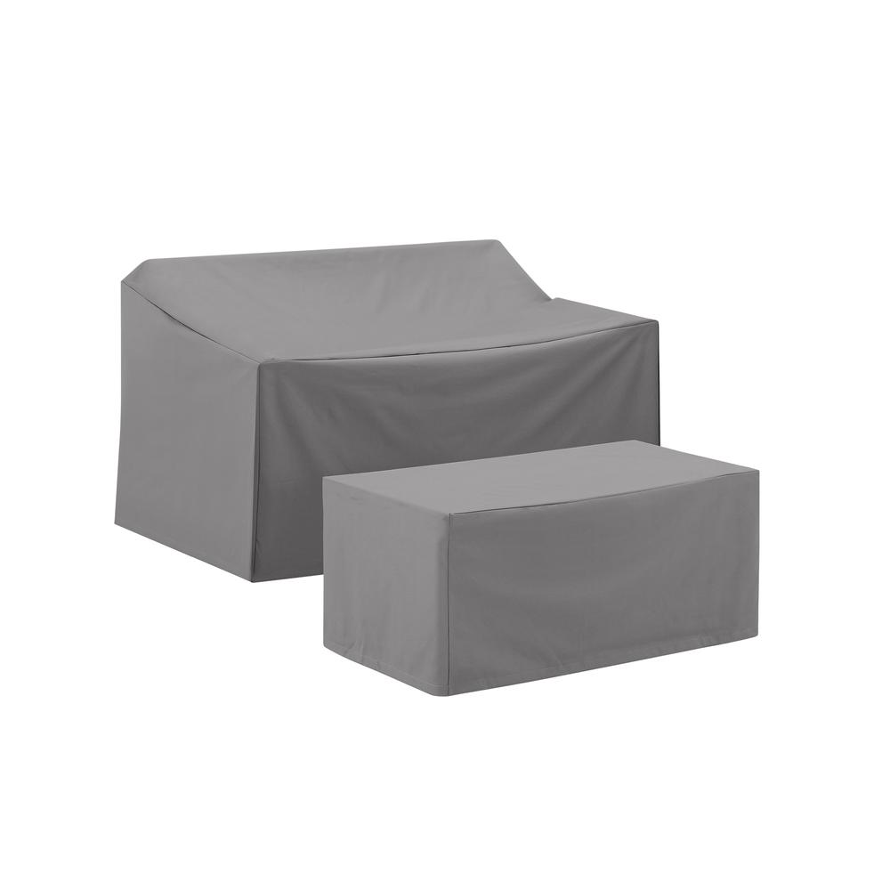 2Pc Outdoor Furniture Cover Set – Loveseat & Coffee Table