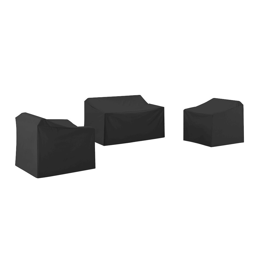 3Pc Outdoor Furniture Cover Set – Loveseat & 2 Chairs