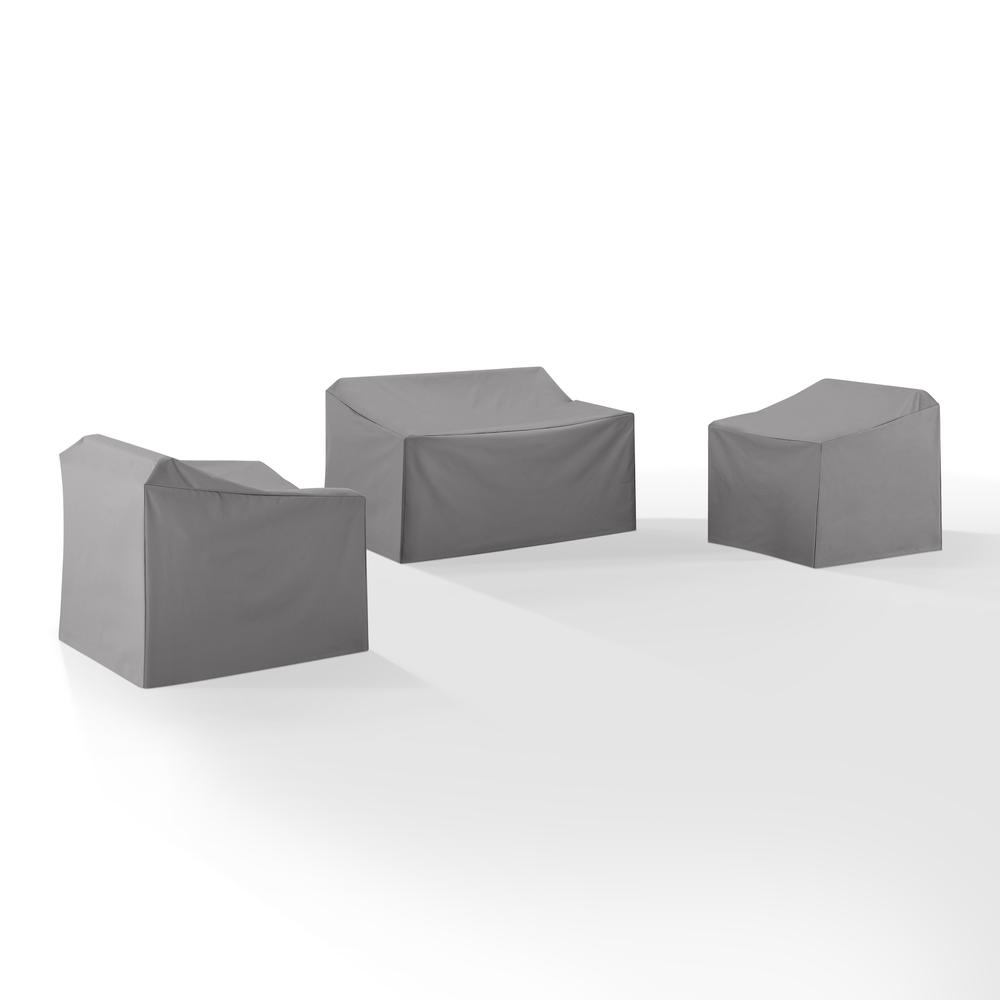 3Pc Outdoor Furniture Cover Set – Loveseat & 2 Chairs