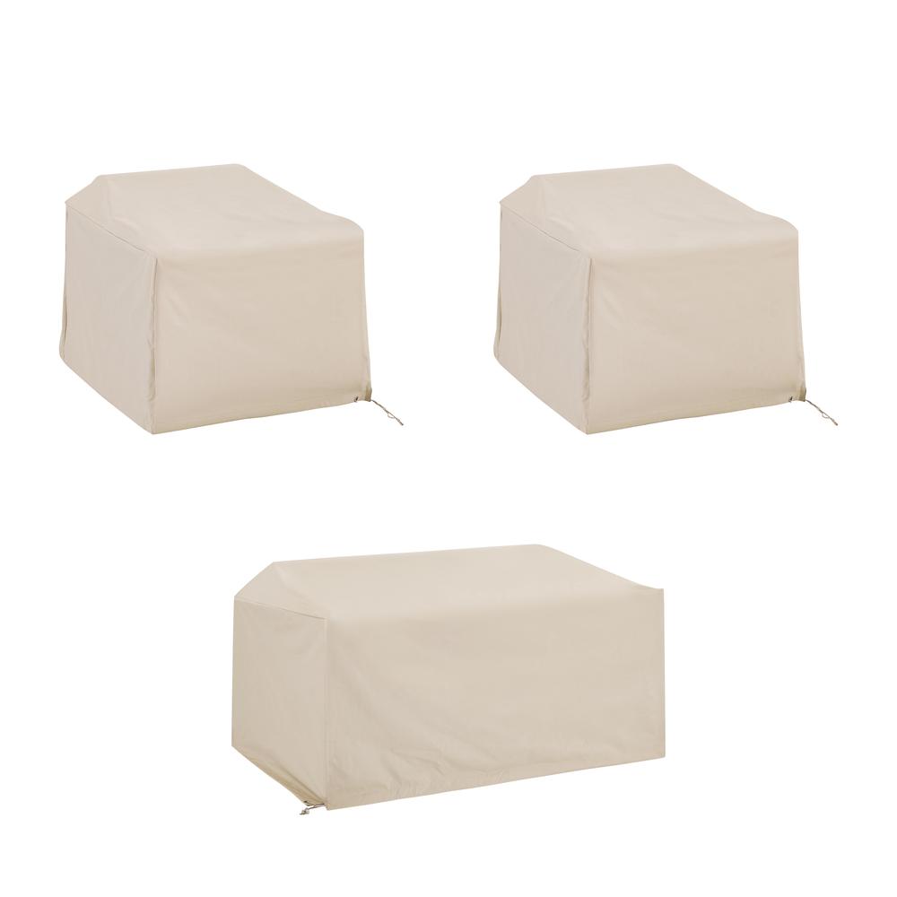 3Pc Outdoor Furniture Cover Set – Loveseat & 2 Chairs