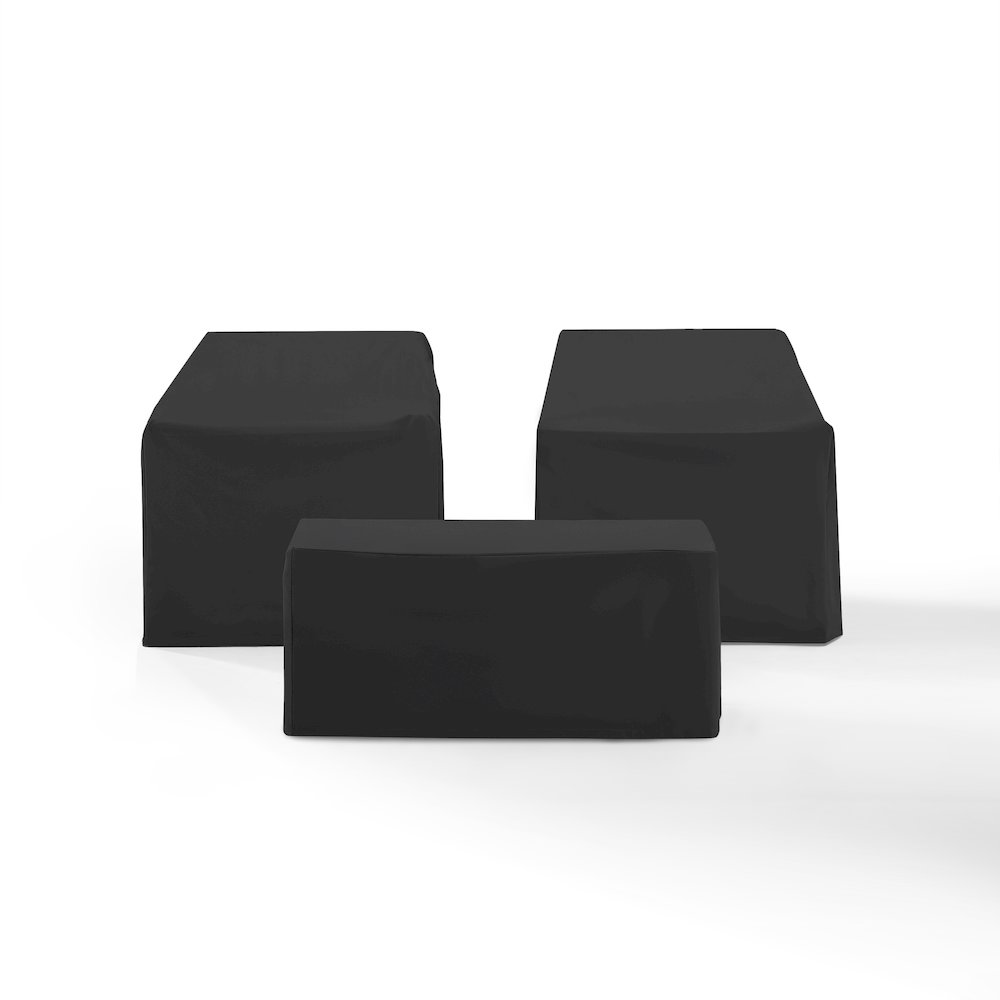 3Pc Outdoor Furniture Cover Set – 2 Chairs & Coffee Table