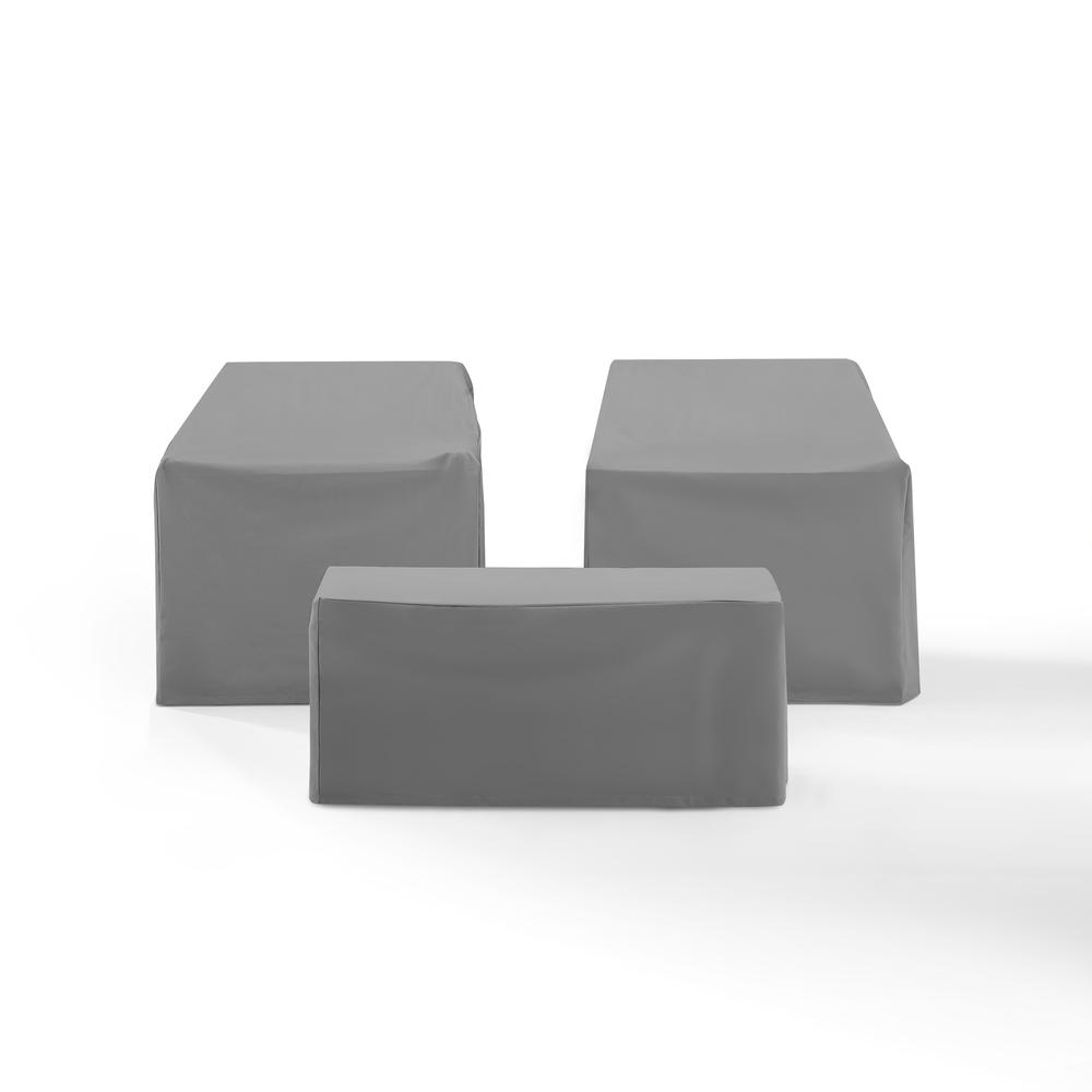3Pc Outdoor Furniture Cover Set – 2 Chairs & Coffee Table