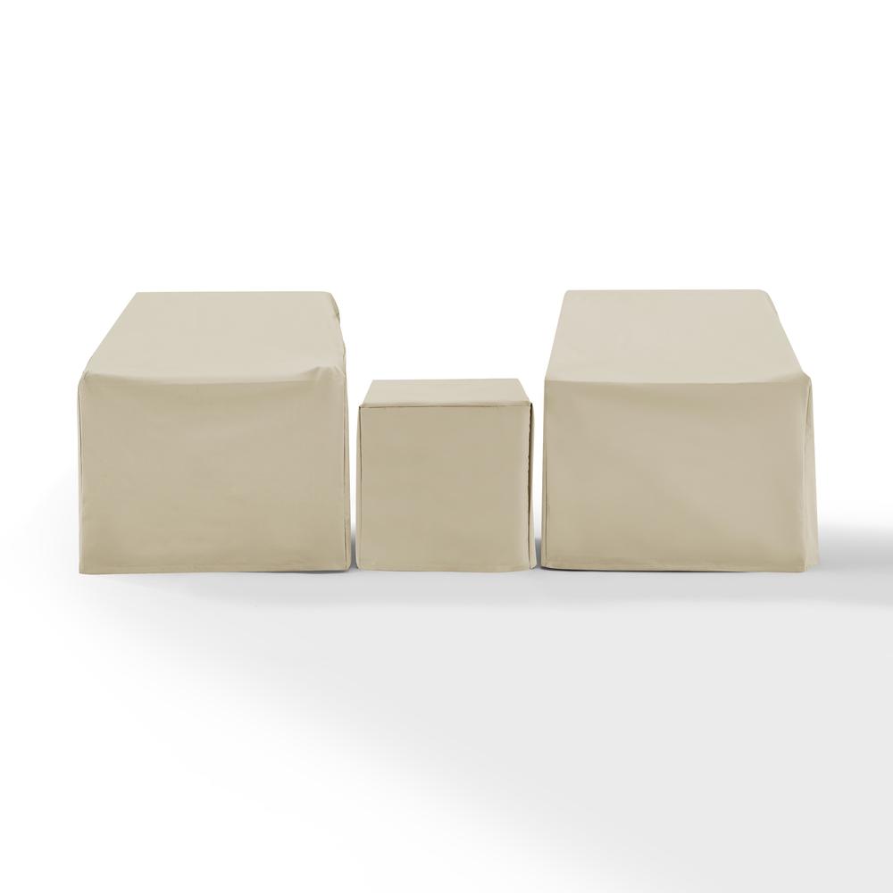3Pc Outdoor Furniture Cover Set – Two Armchairs & End Table