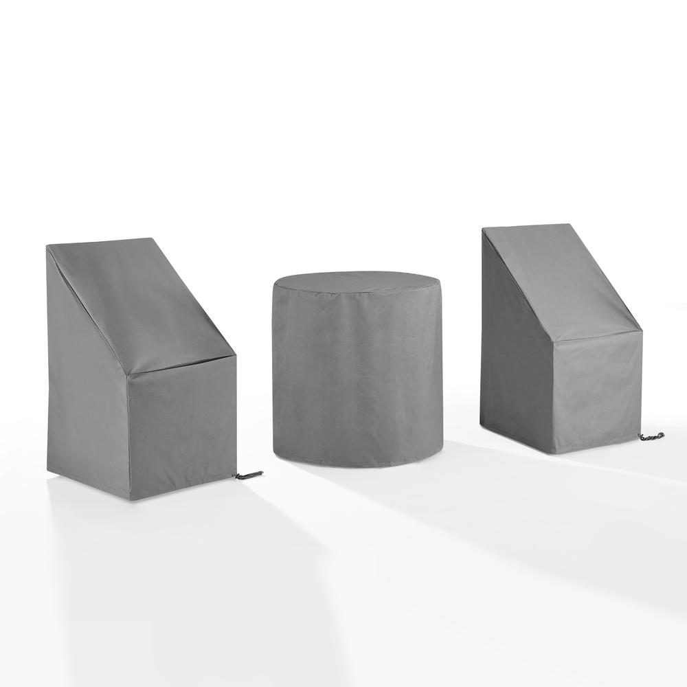 3Pc Outdoor Bistro Furniture Cover Set – 2 Dining Side Chairs & 1 Bistro Table