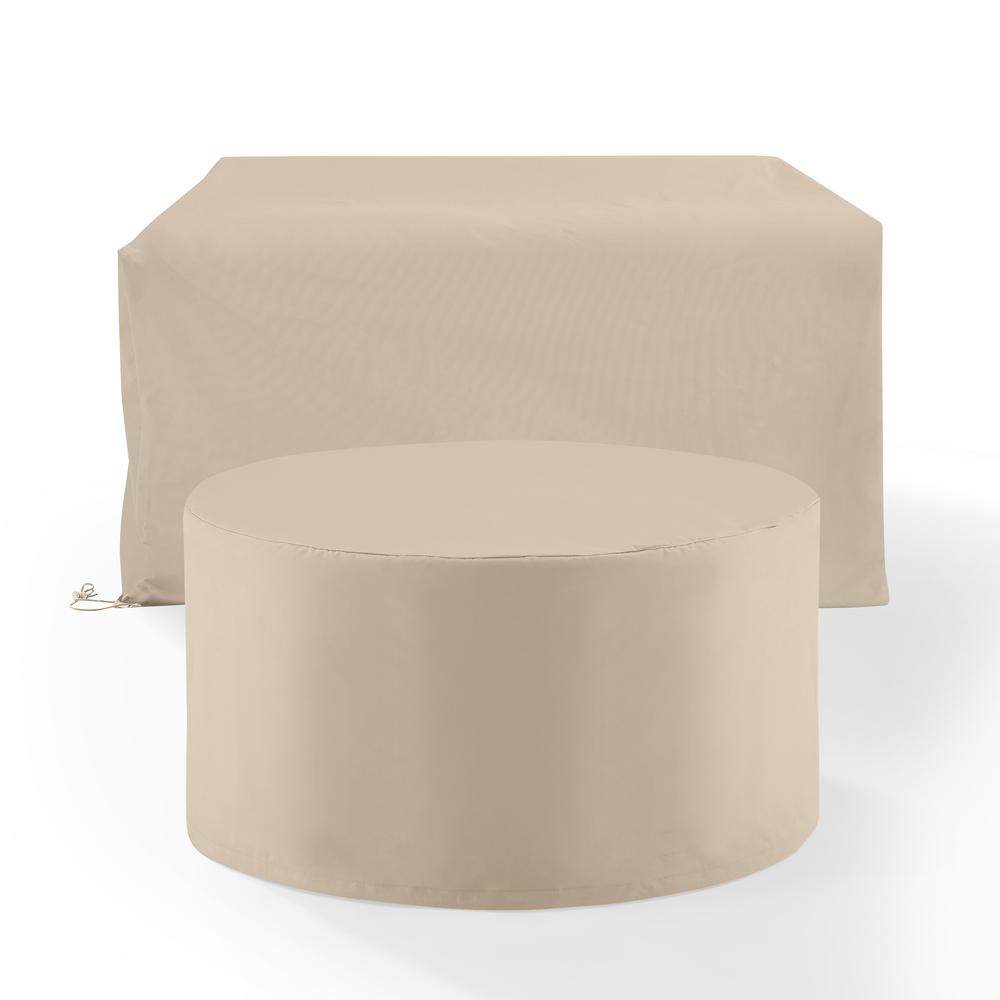 2Pc Outdoor Furniture Cover Set – Loveseat & Round Table