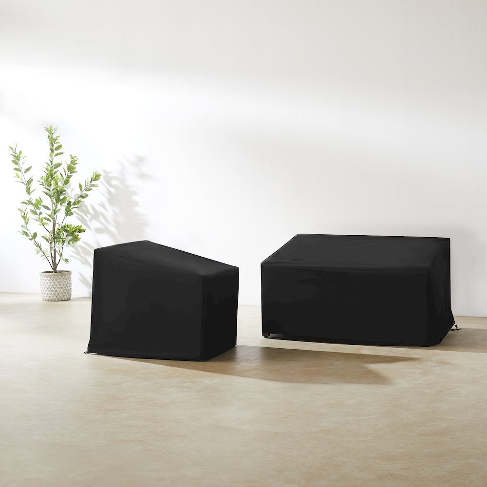 2Pc Outdoor Furniture Cover Set – Chair & Loveseat