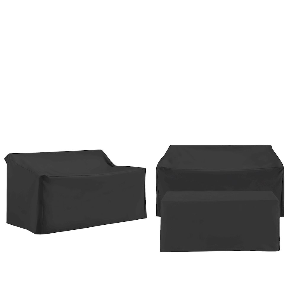 3Pc Outdoor Furniture Cover Set – 2 Loveseats & 1 Coffee Table