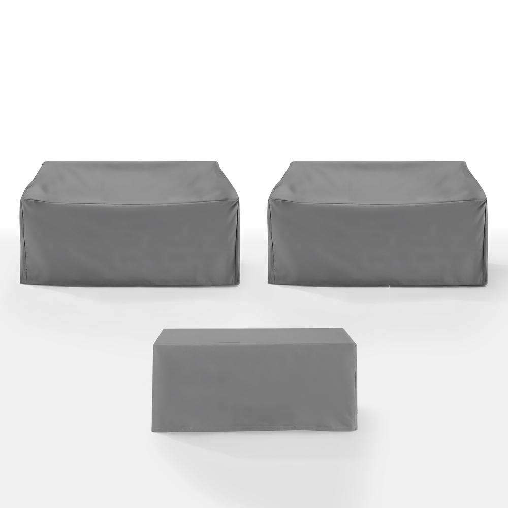 3Pc Outdoor Furniture Cover Set – 2 Loveseats & 1 Coffee Table