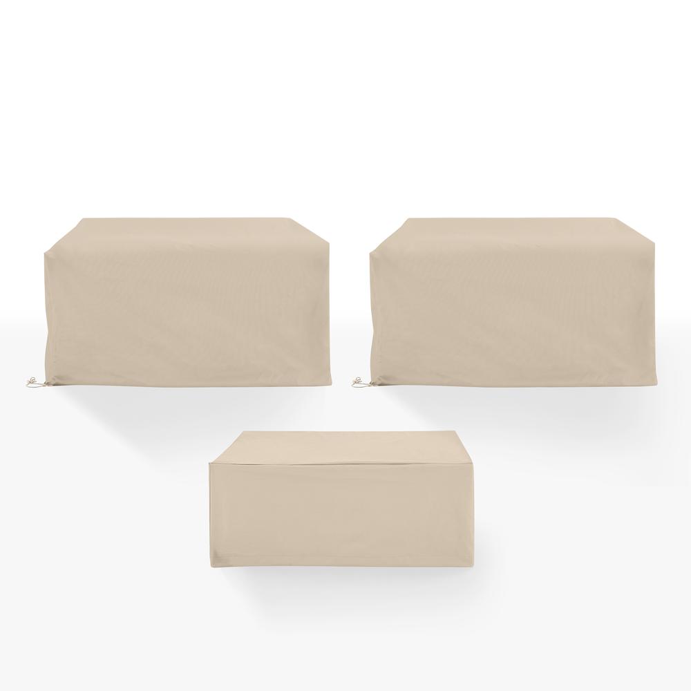 3Pc Outdoor Furniture Cover Set – 2 Loveseats & 1 Coffee Table