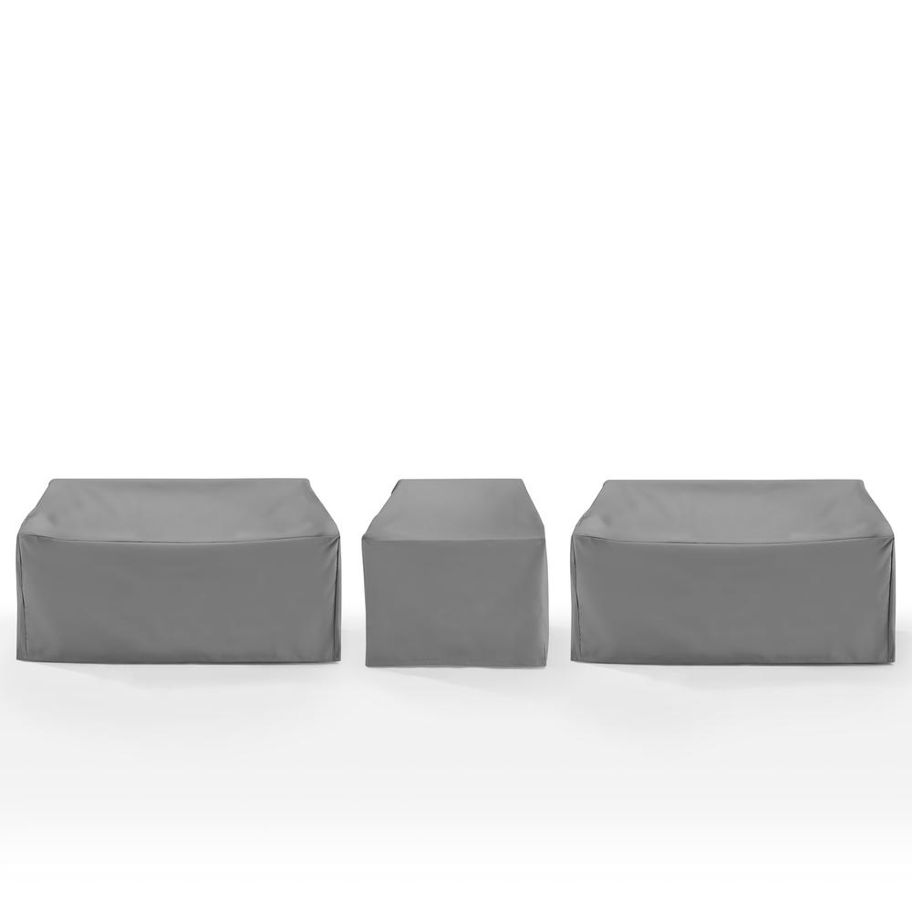 3Pc Outdoor Sectional Furniture Cover Set – 2 Loveseats & 1 Chair
