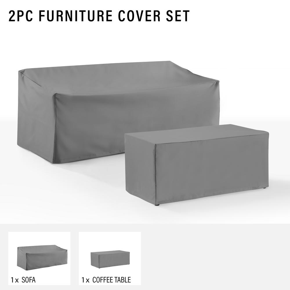 2Pc Outdoor Furniture Cover Set – Sofa & Coffee Table