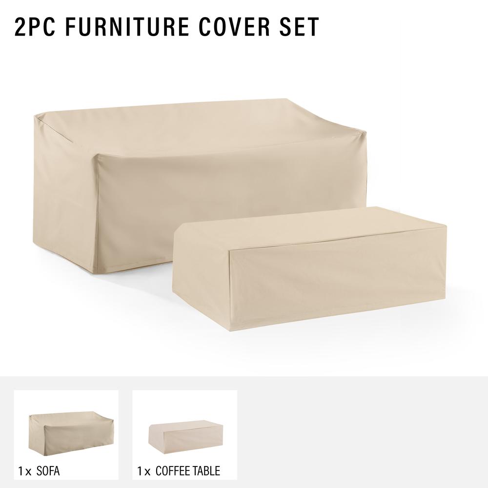 2Pc Outdoor Furniture Cover Set – Sofa & Coffee Table