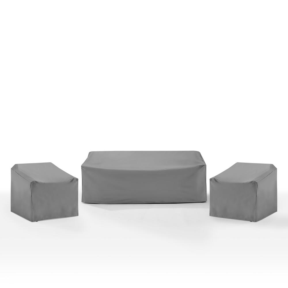 3Pc Outdoor Furniture Cover Set – 2 Chairs & 1 Sofa