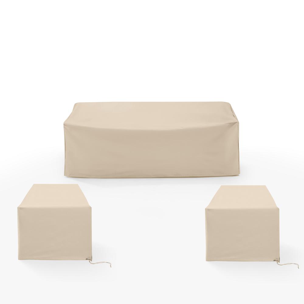 3Pc Outdoor Furniture Cover Set – 2 Chairs & 1 Sofa